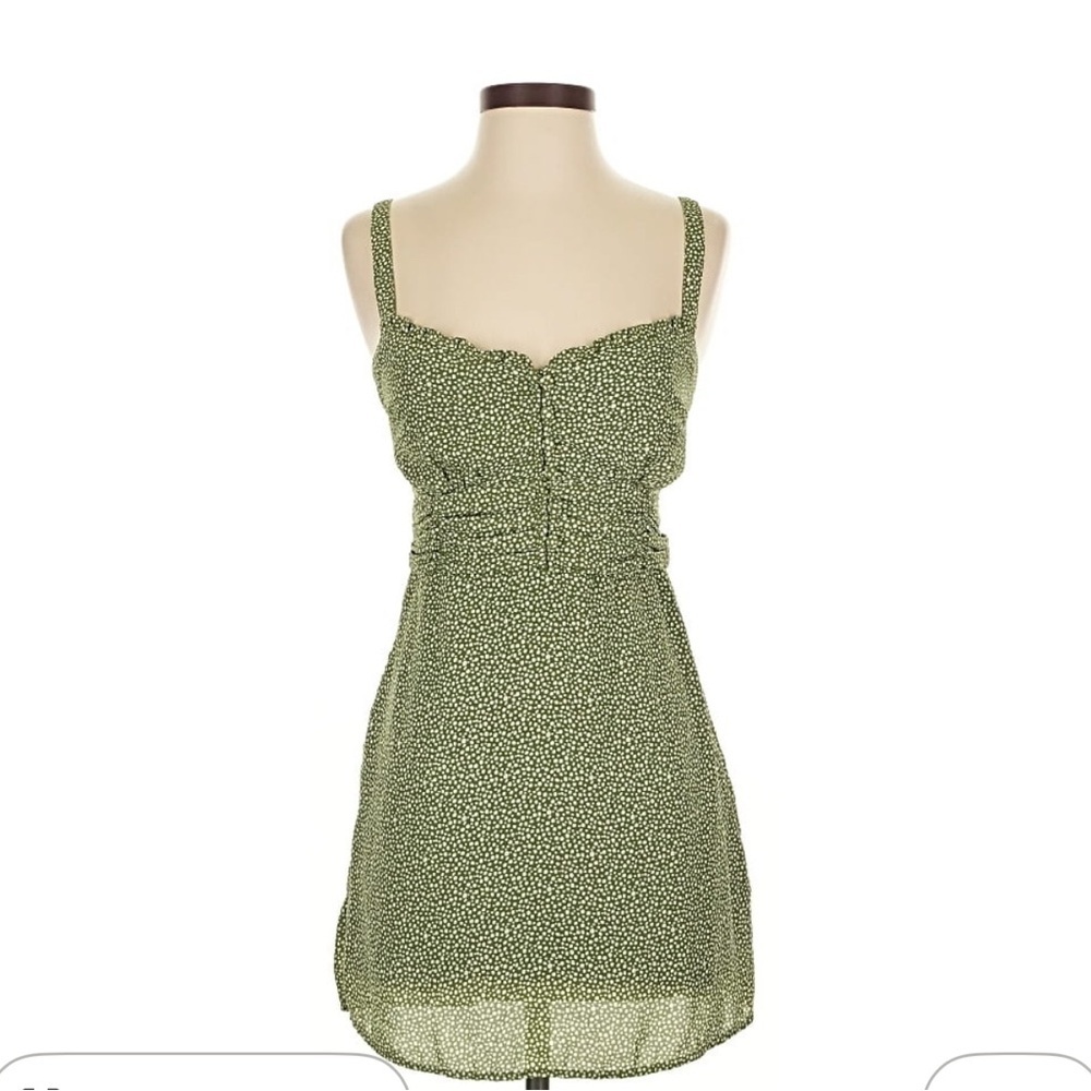 A&F Olive Mini Petite Dress. Y2K, Spring, Babydoll, Festival, Easter, Summer